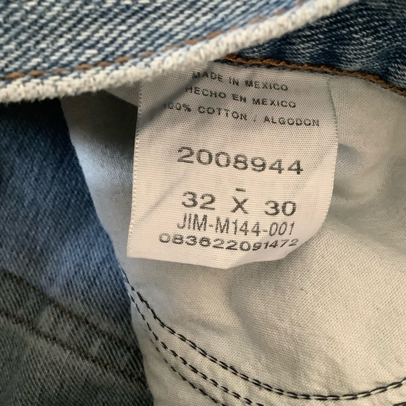 Vintage Up Cycled Lee Jeans Size 32 x 30 - Picture 8 of 8